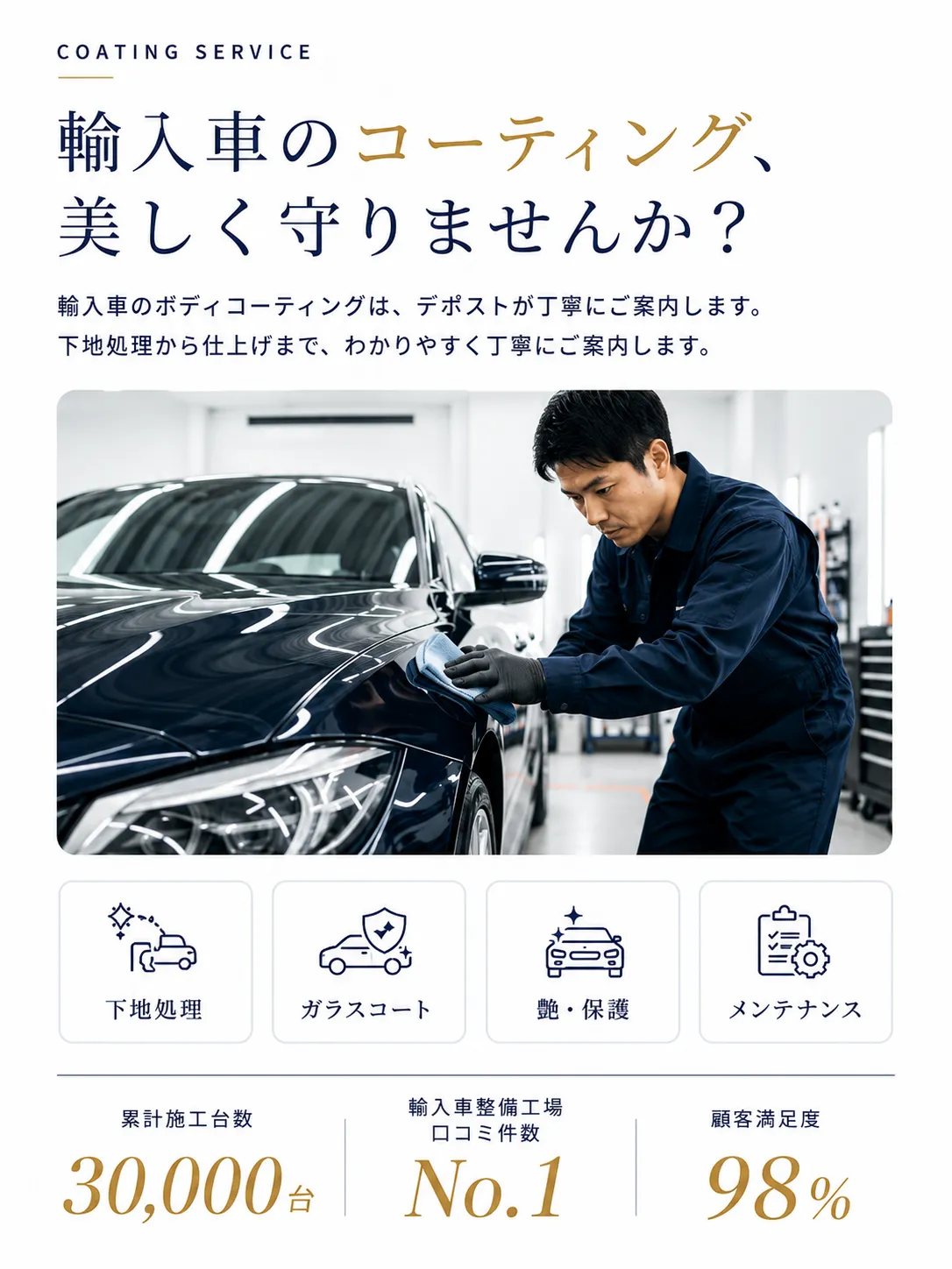 コーティングの車検・修理・整備・板金塗装